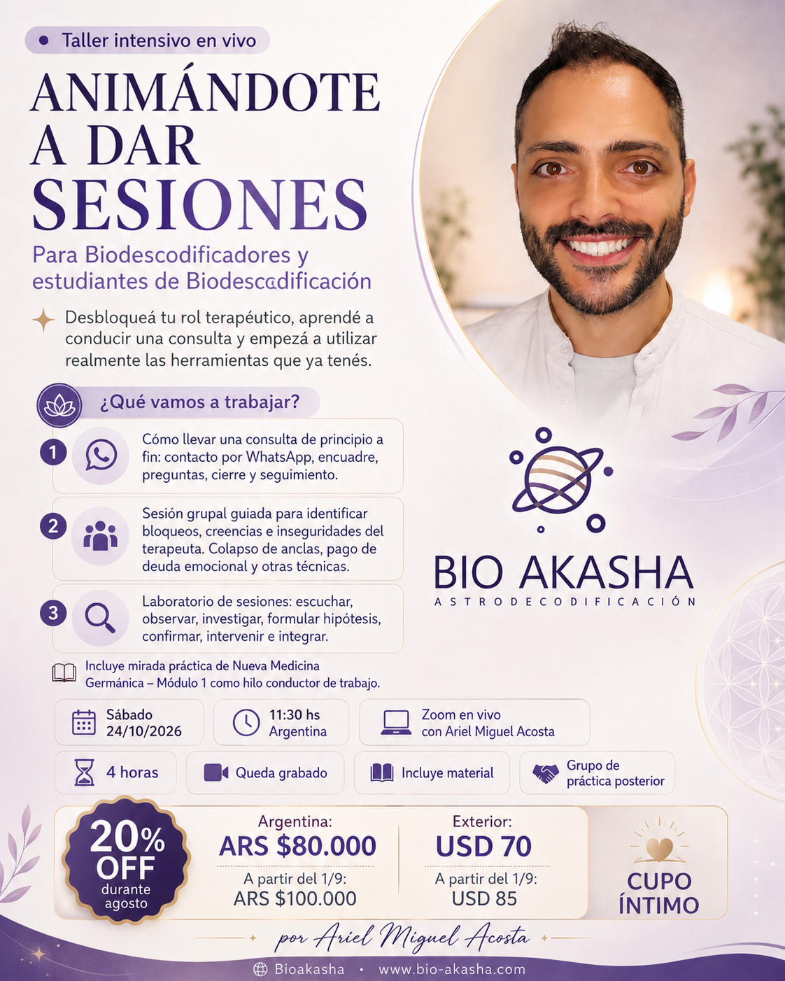 Taller Animandote a dar Sesiones (Para Biodescodificacion) 24/10