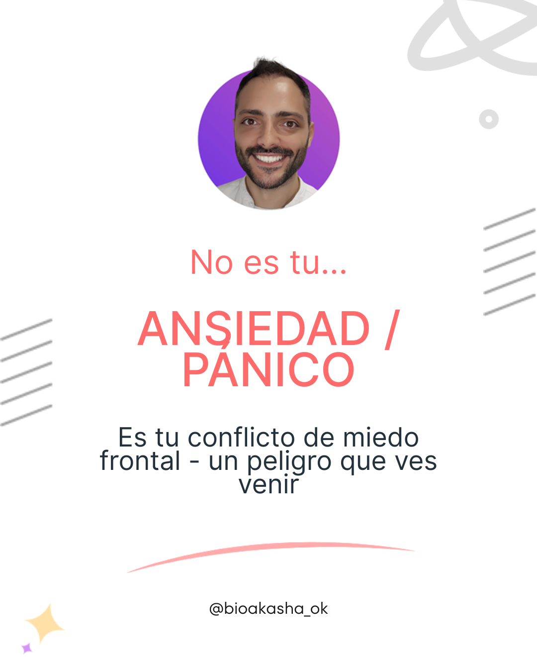 ANSIEDAD / PÁNICO: Es tu miedo a lo que "viene de frente"